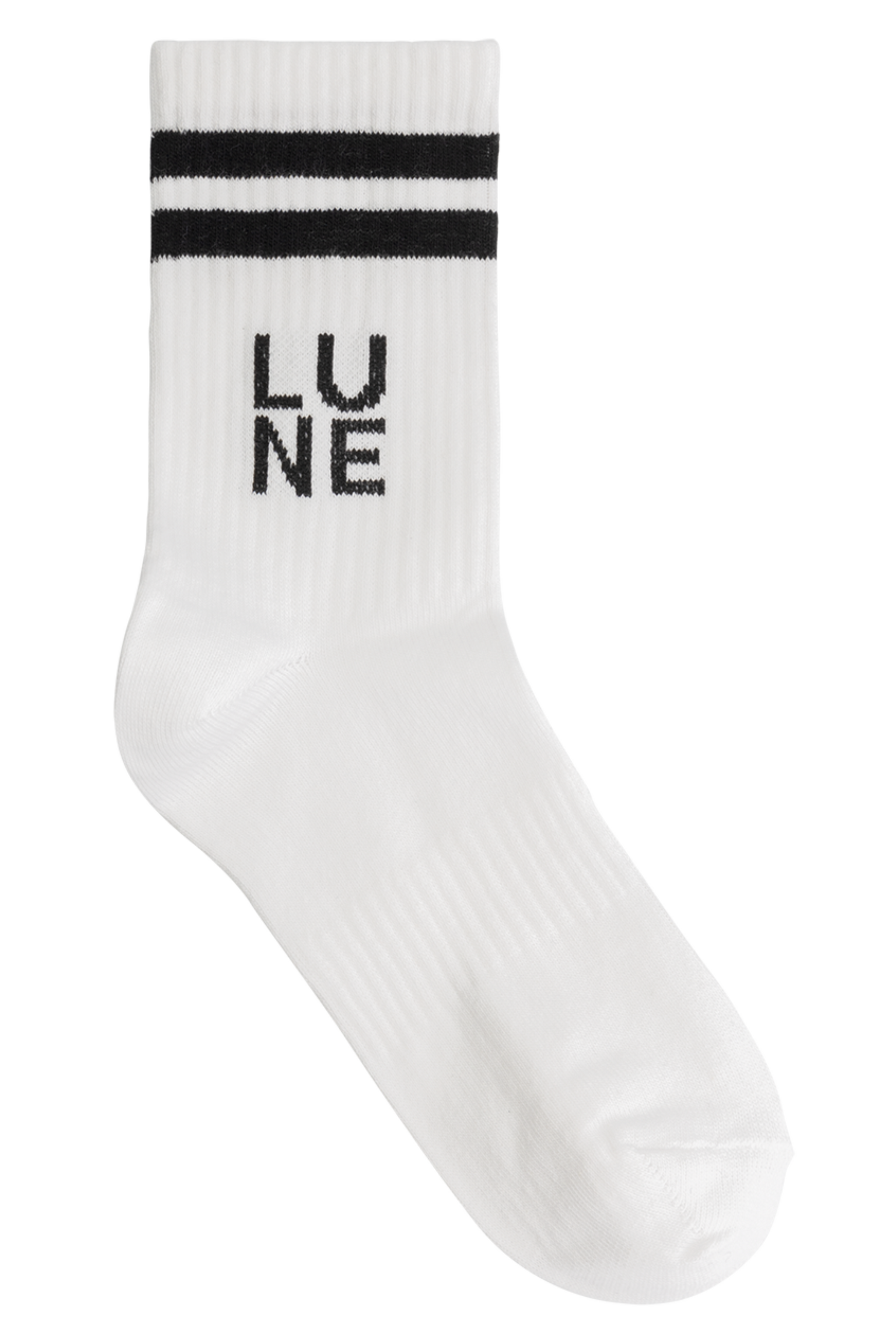 Lester Logo Socks - White
