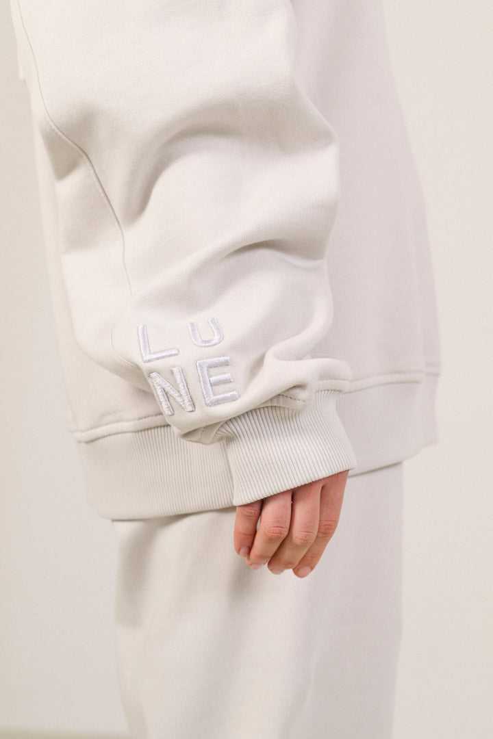 ZANE 100% ORGANIC COTTON oversized crew - Vapor Blue