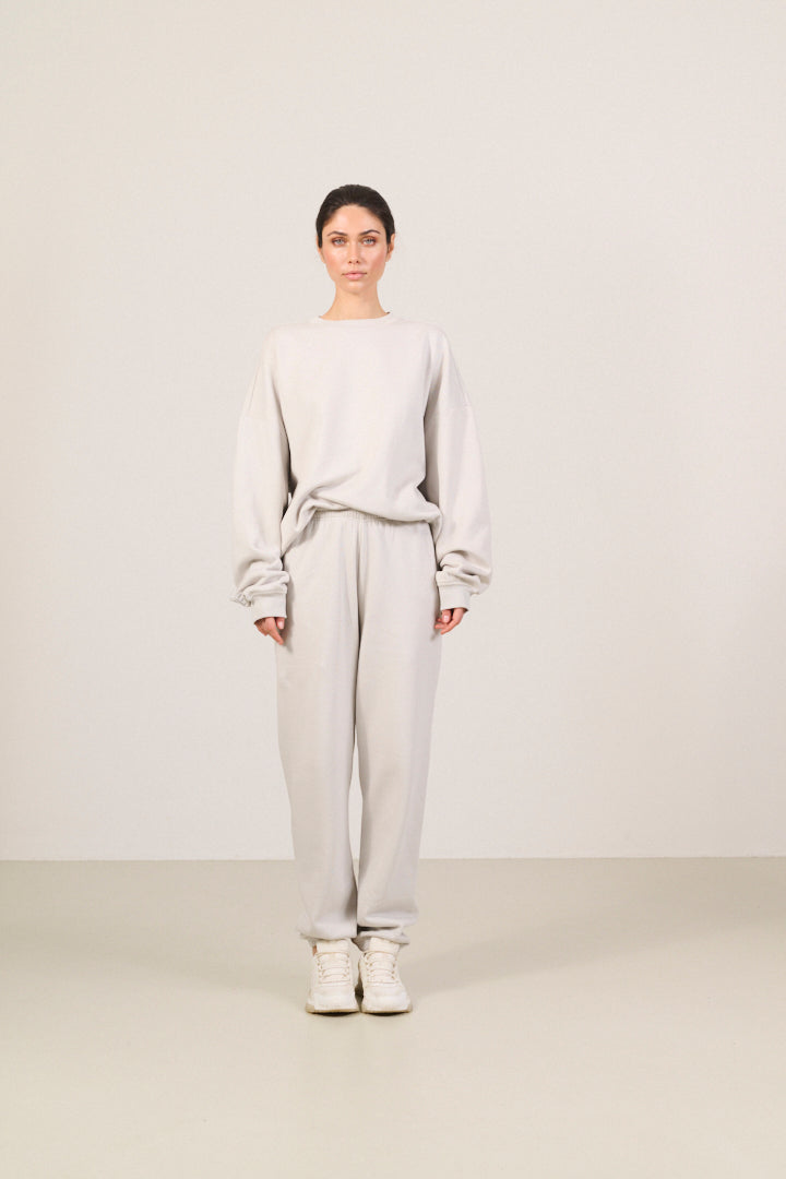 ZANE 100% ORGANIC COTTON oversized crew - Vapor Blue