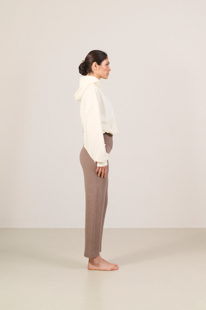 OLLY high-waisted knit pants - Fossil