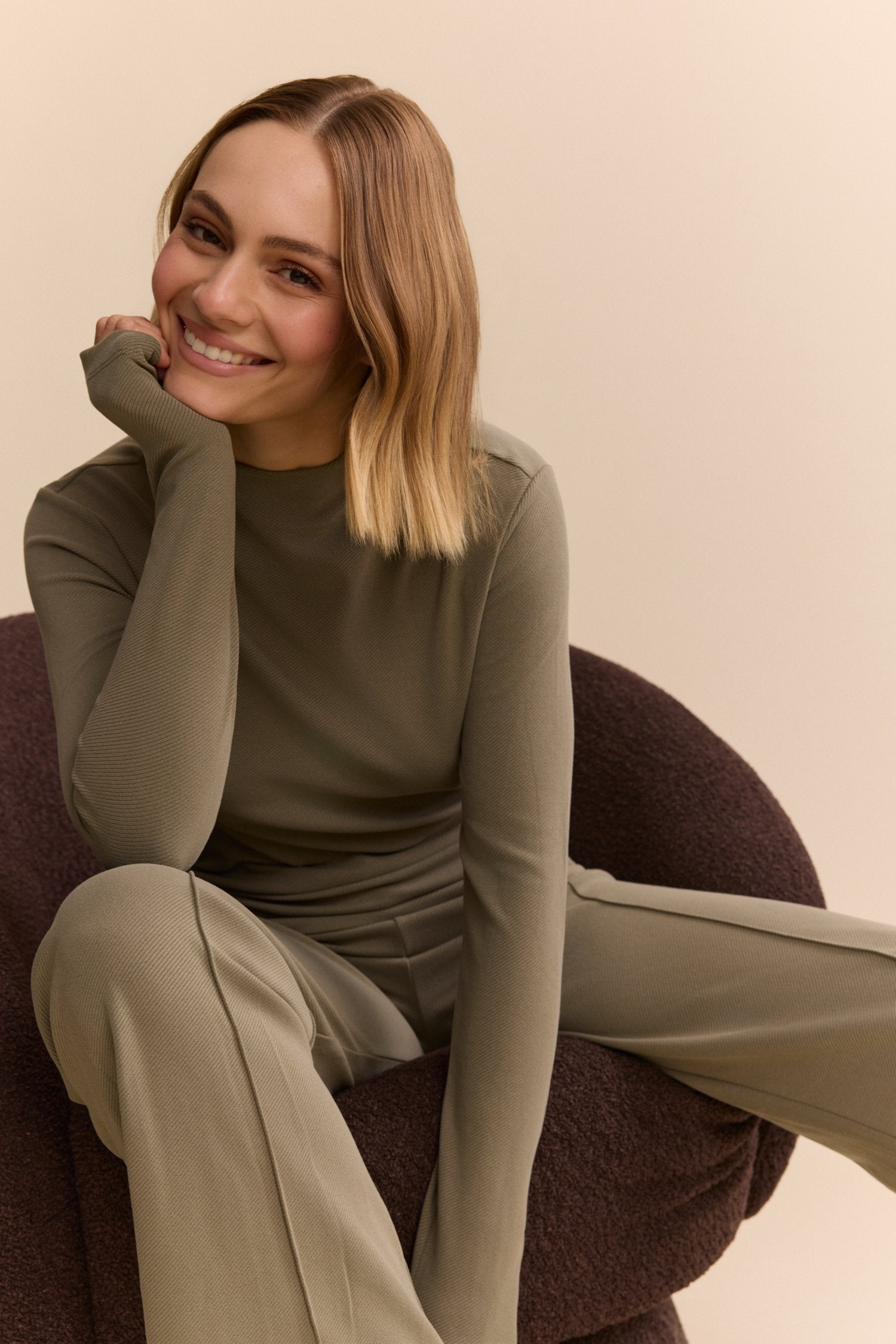 Forest Flared Pants - Khaki