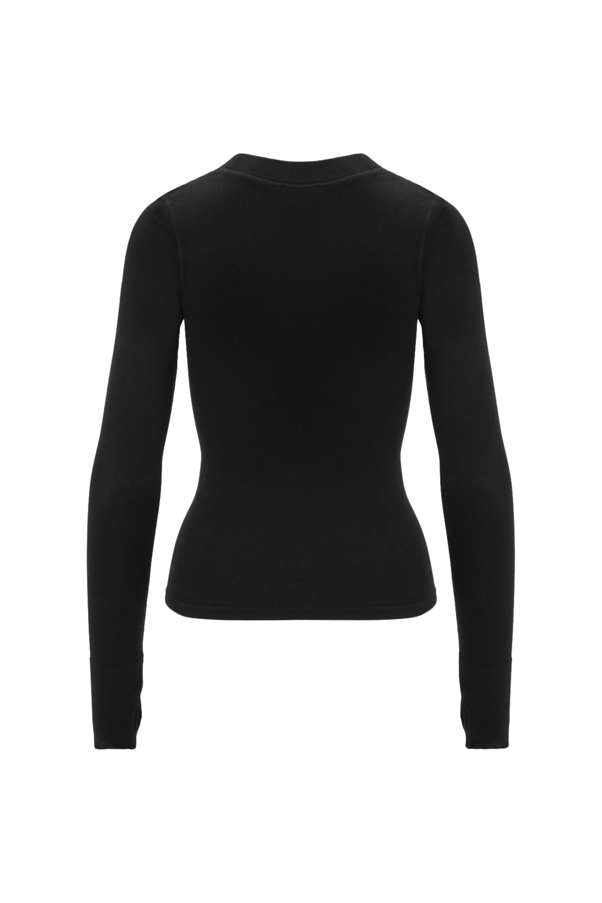 Maia Micromodal Soft Rib Longsleeve - Black