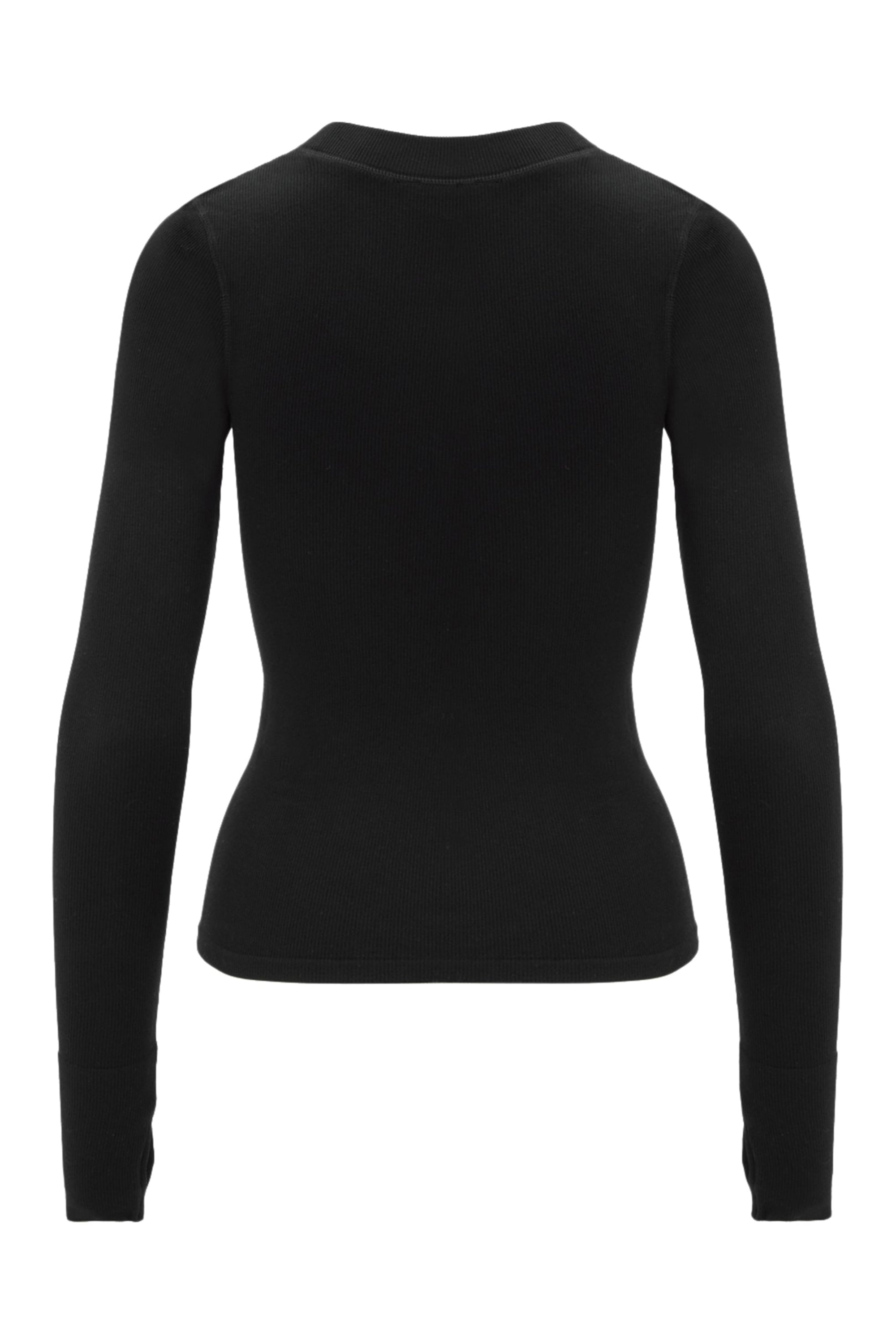 Maia Micromodal Soft Rib Longsleeve - Black