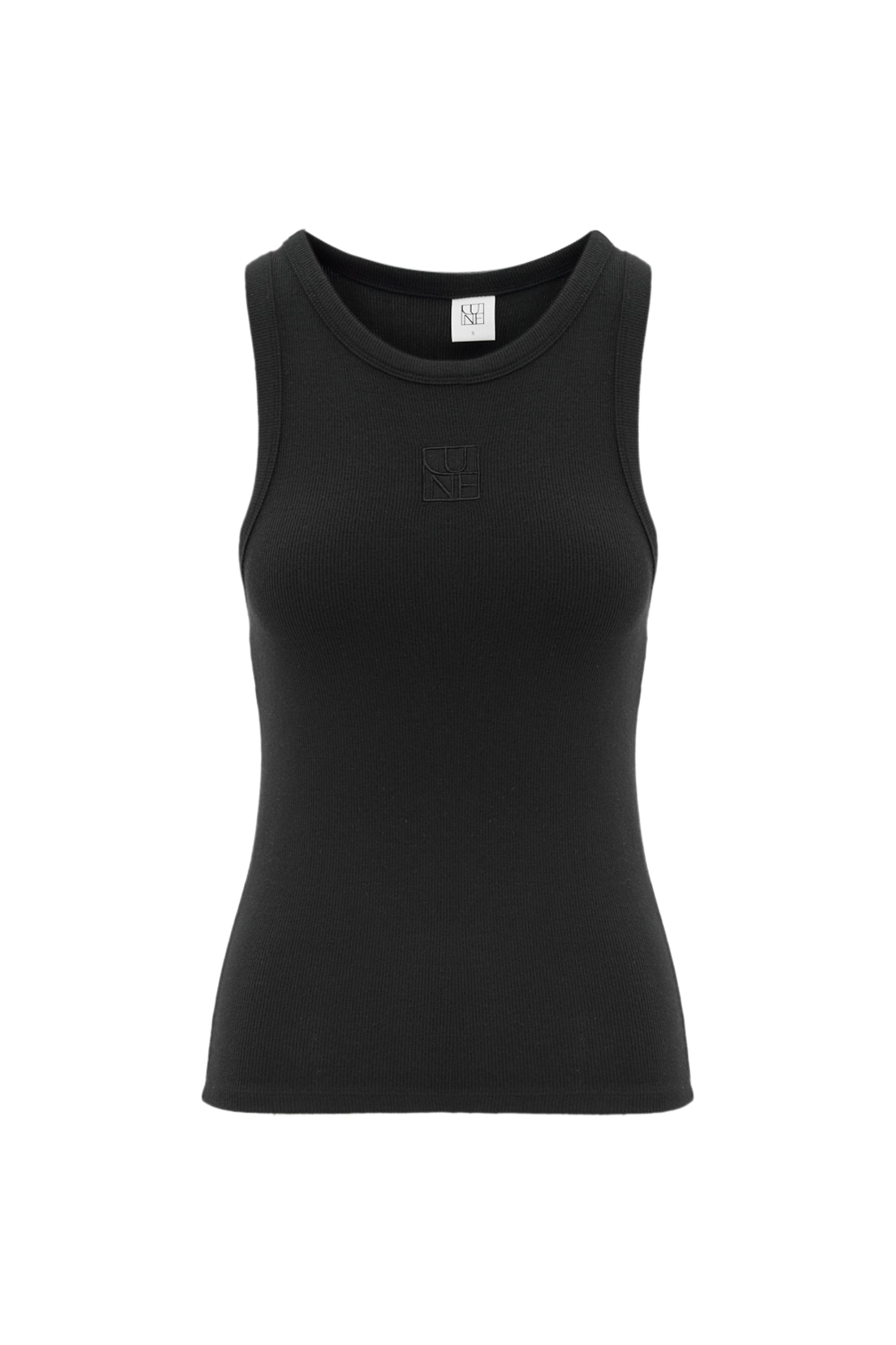 MILA logo soft tanktop - Black