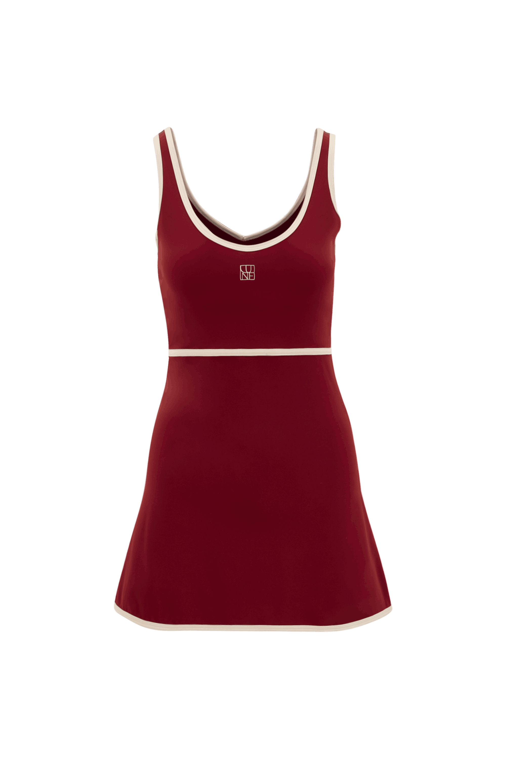 RIVER LIFT V Neck dress - Burgundy