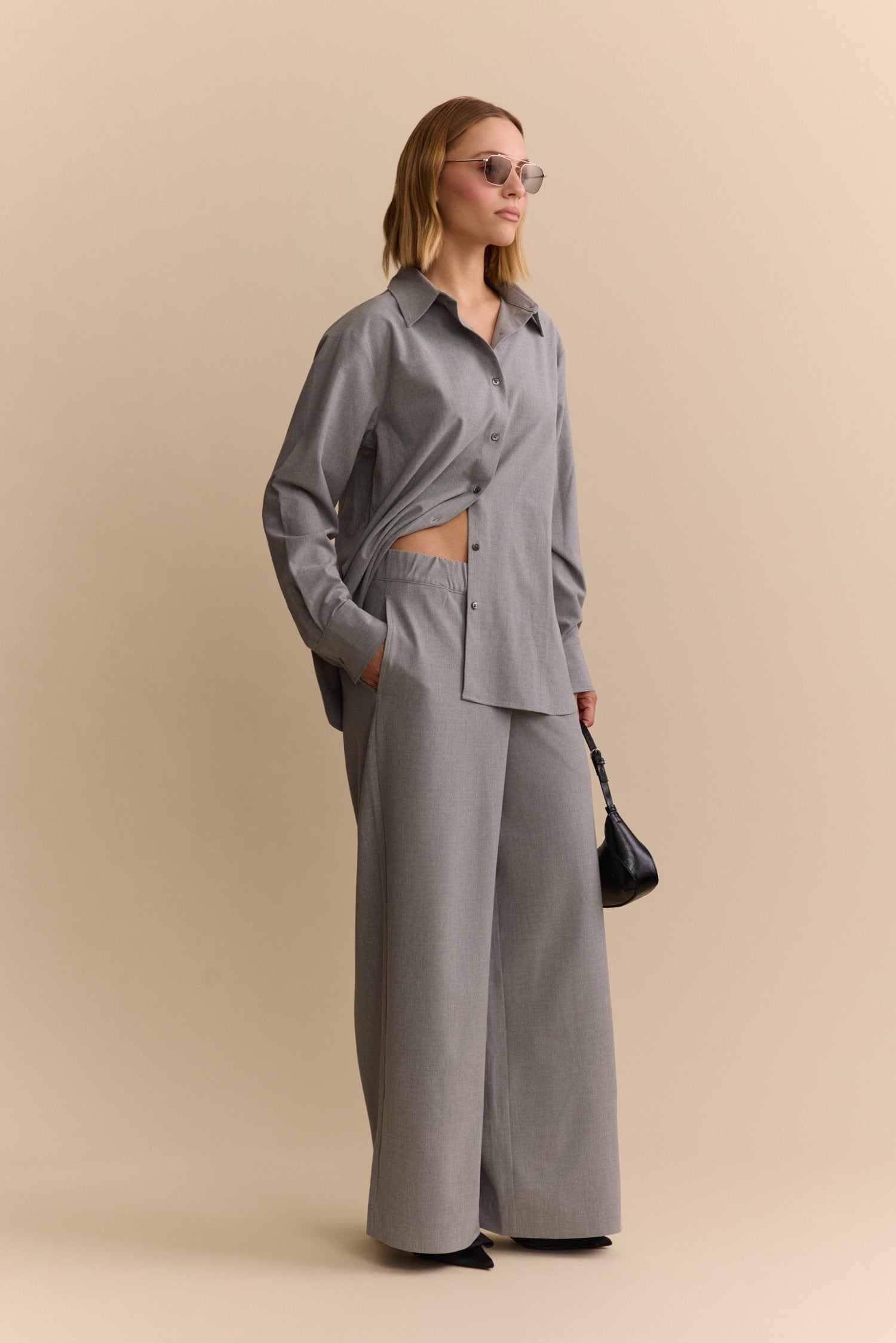 Lisa Blouse - Grey Melange