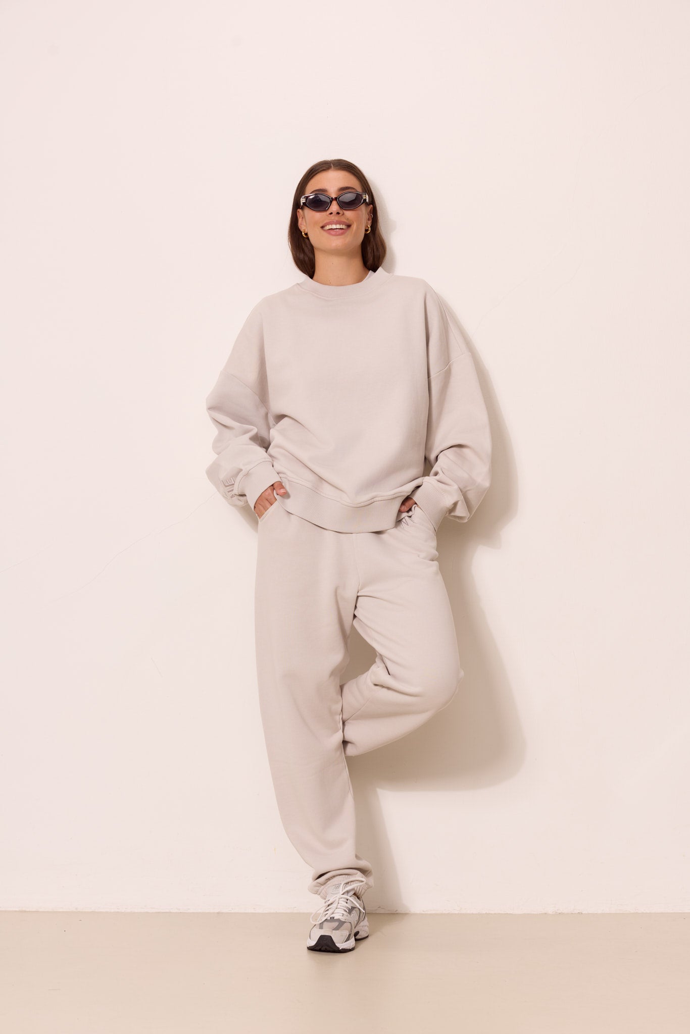 ZANE 100% ORGANIC COTTON oversized crew - Vapor Blue