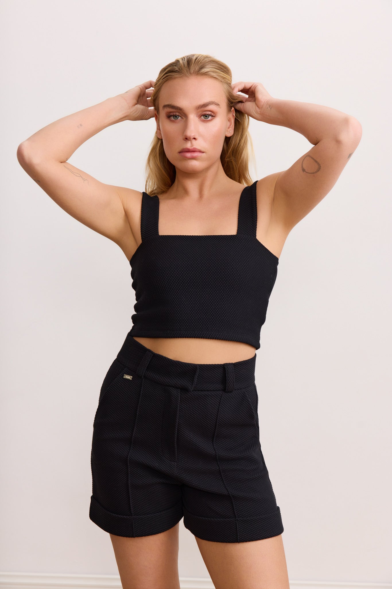MOON CLASSIC wide leg shorts - Black