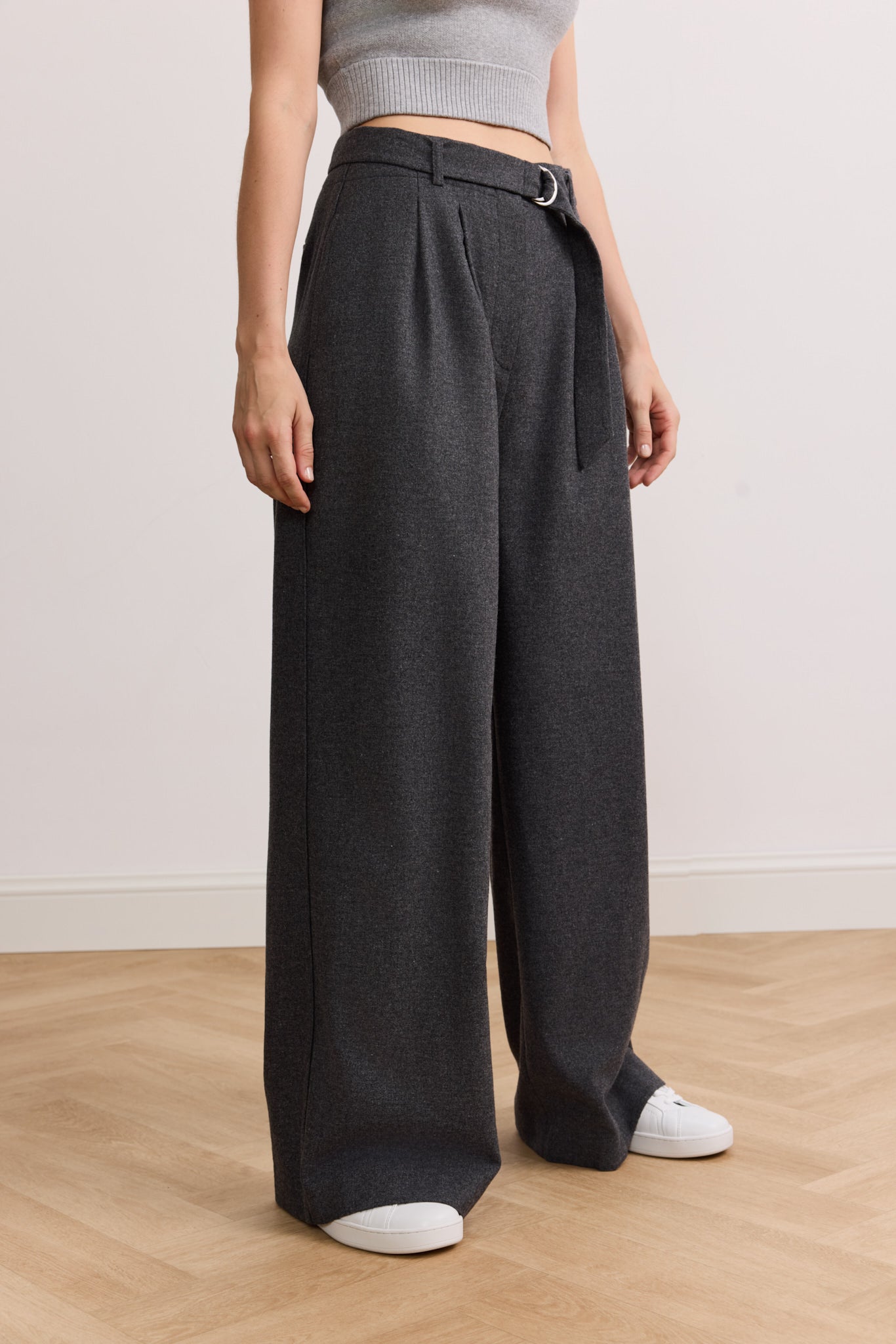 IZZY wide leg pants Dark Grey