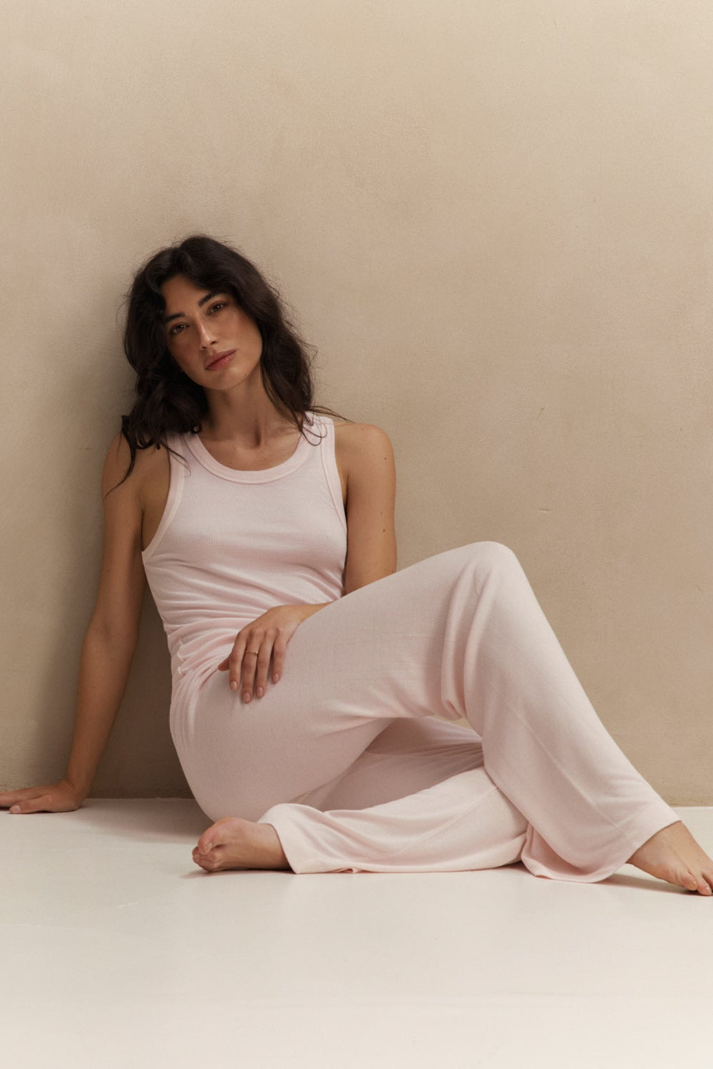 Mila Straight Pants - Mauve Pink