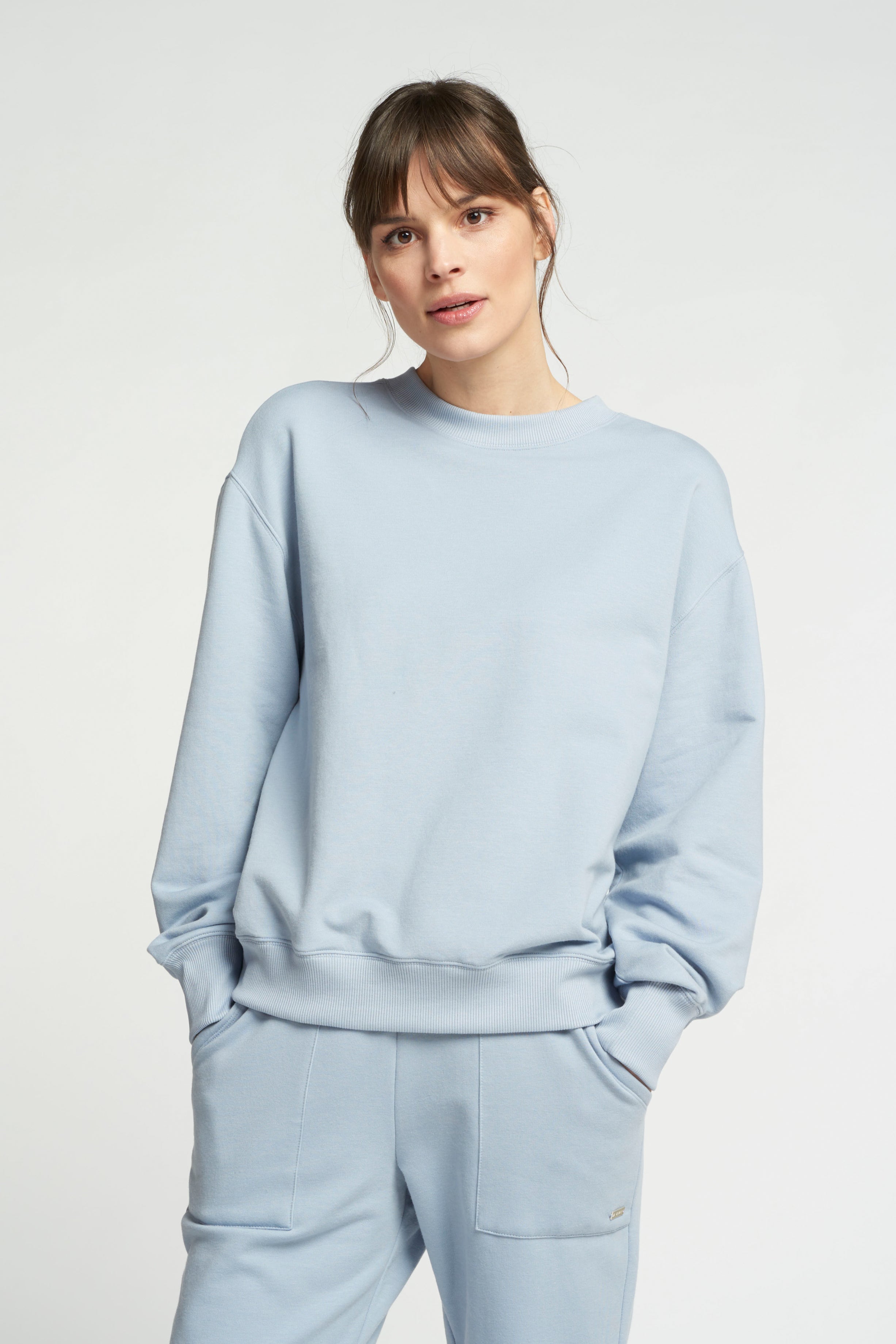 Finn crew-neck sweater - Dusty Blue