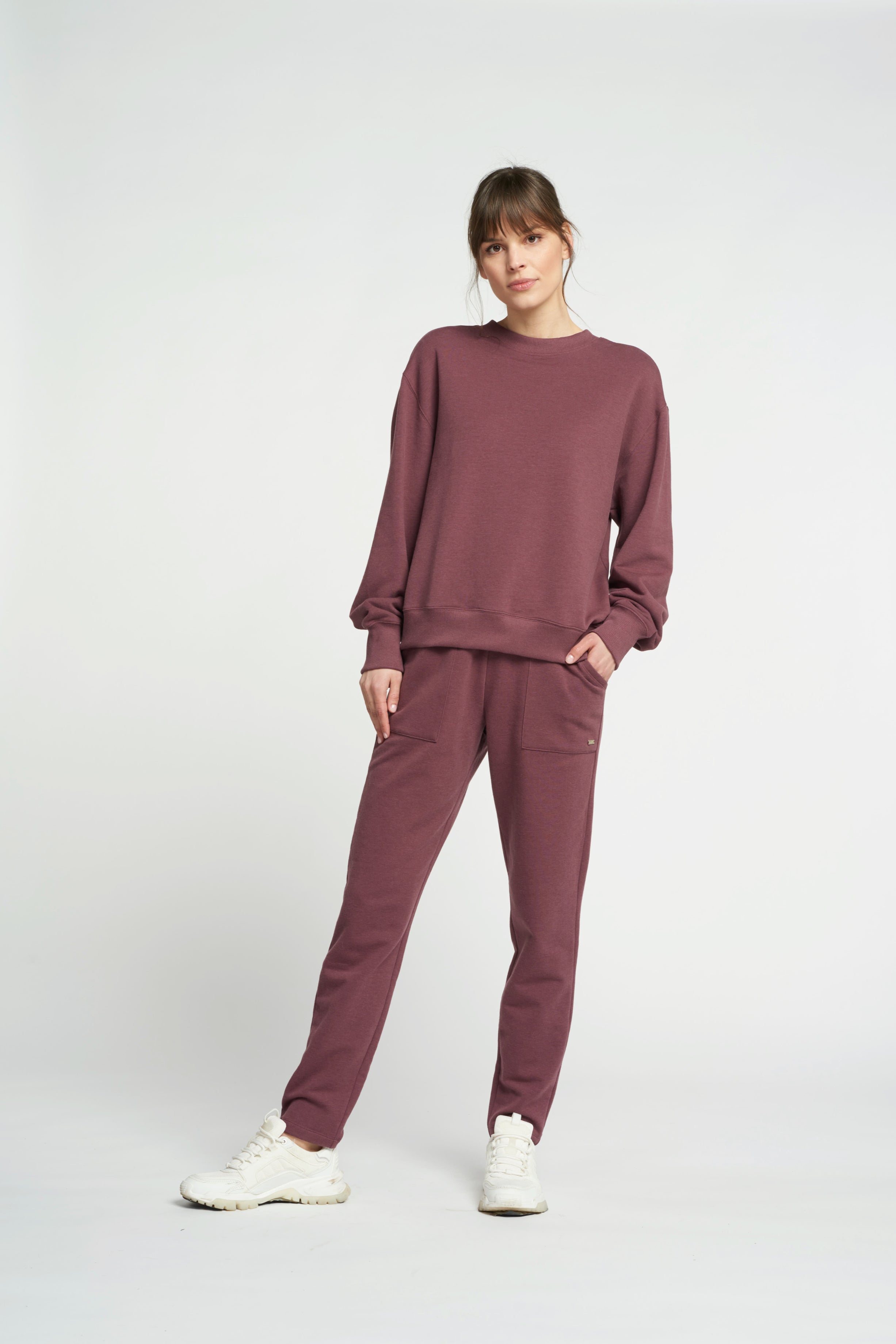 Finn crew-neck sweater - Plum