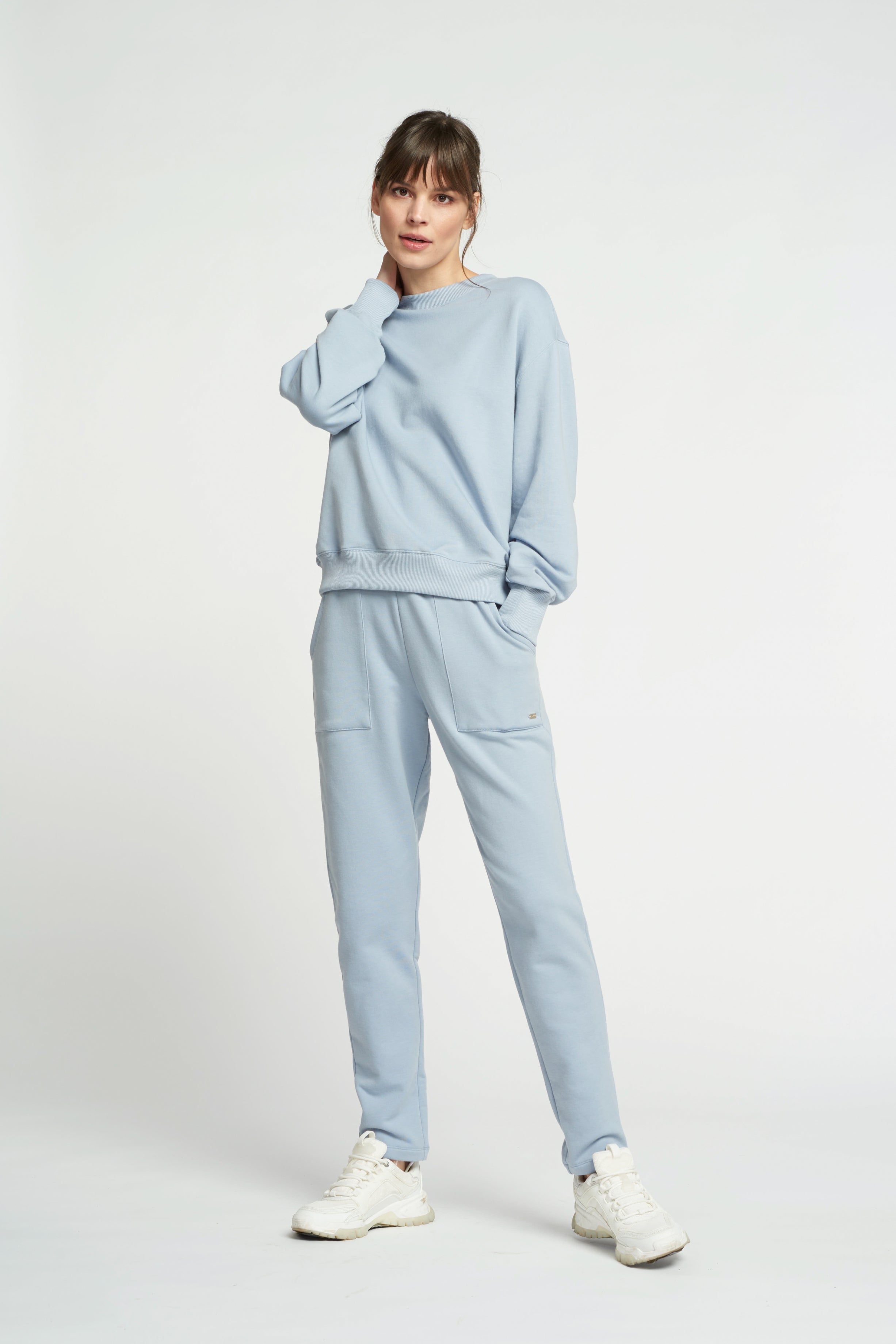 Finn crew-neck sweater - Dusty Blue
