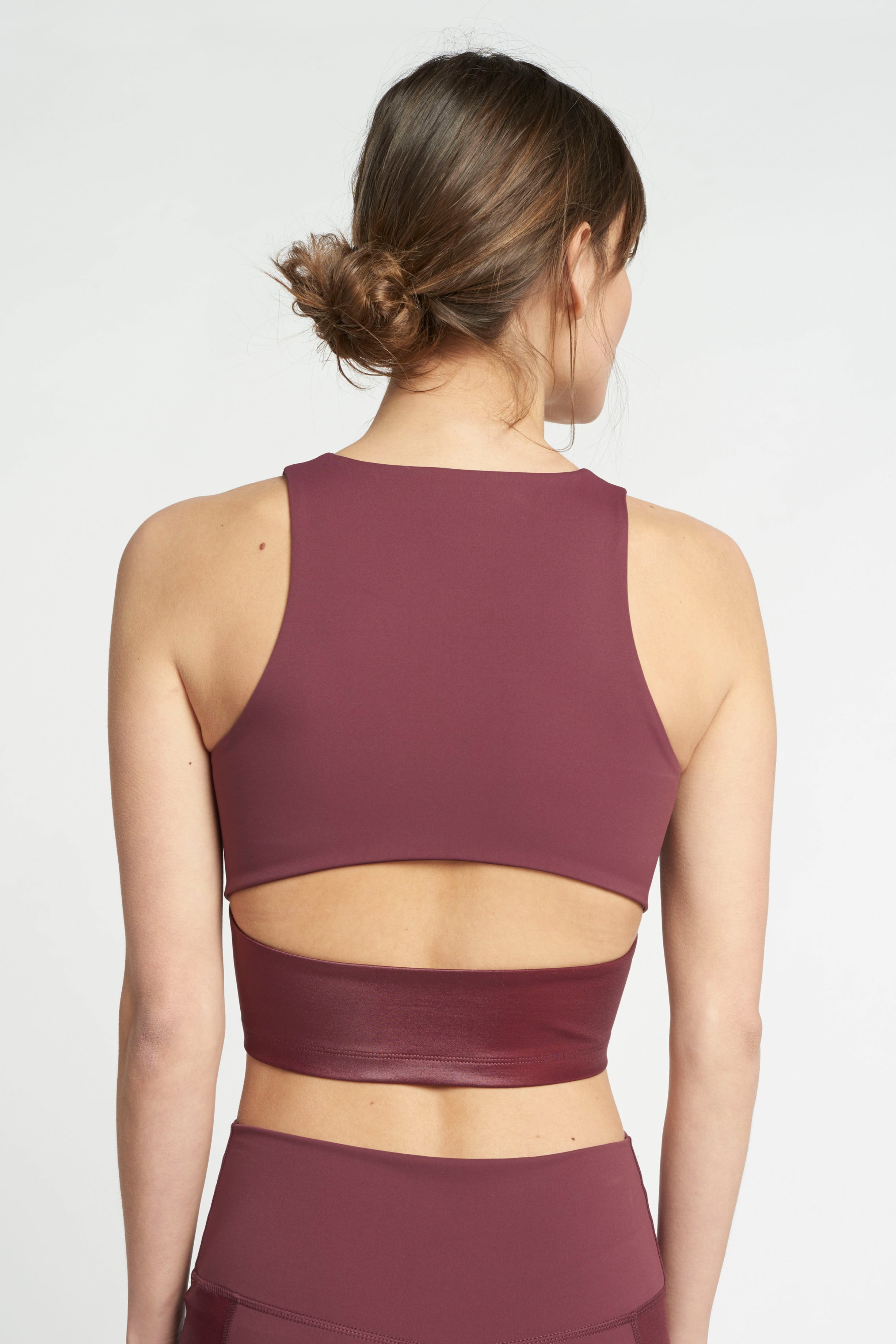 Bobby metallic top - Plum