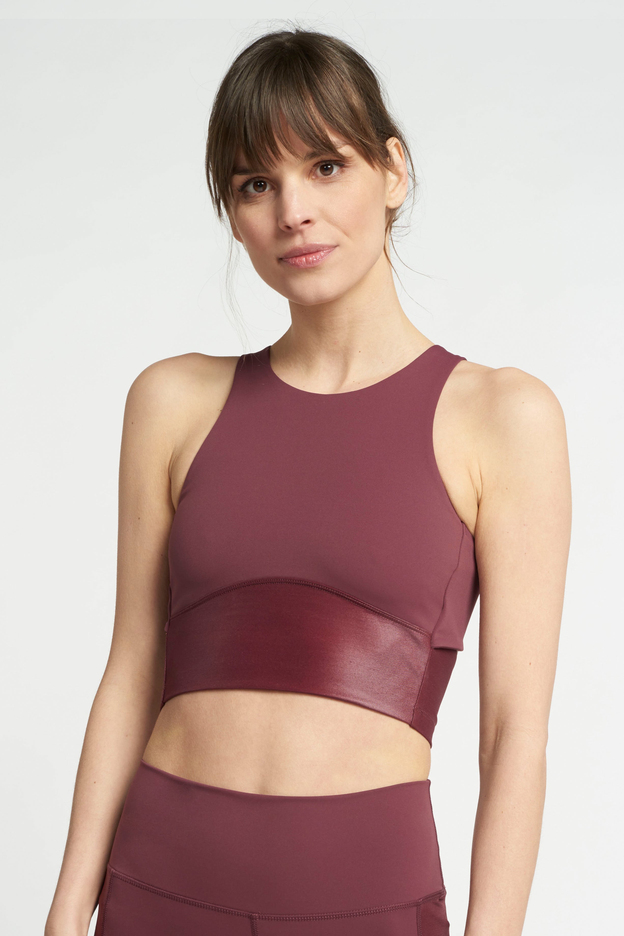 Bobby metallic top - Plum