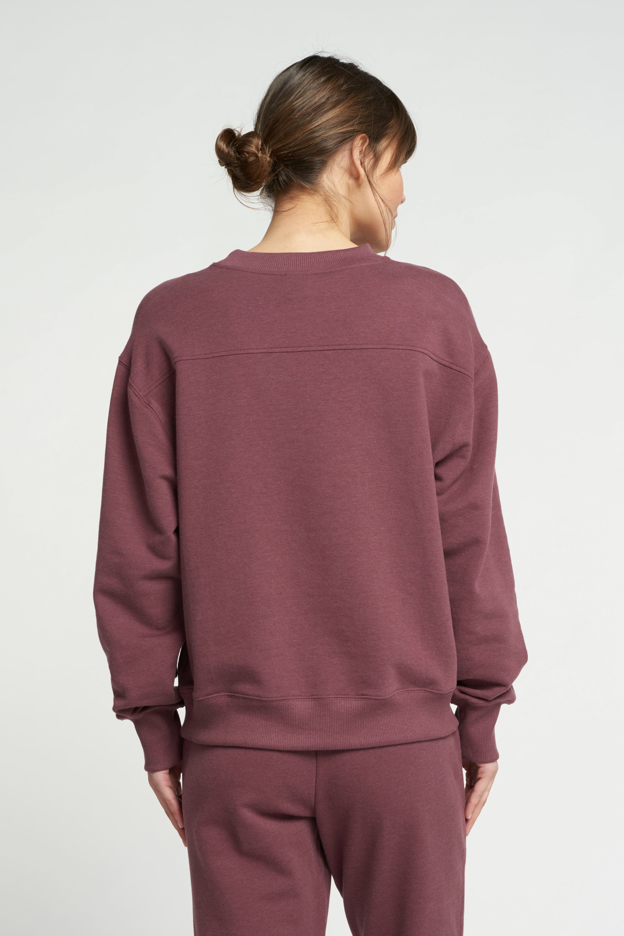 Finn crew-neck sweater - Plum