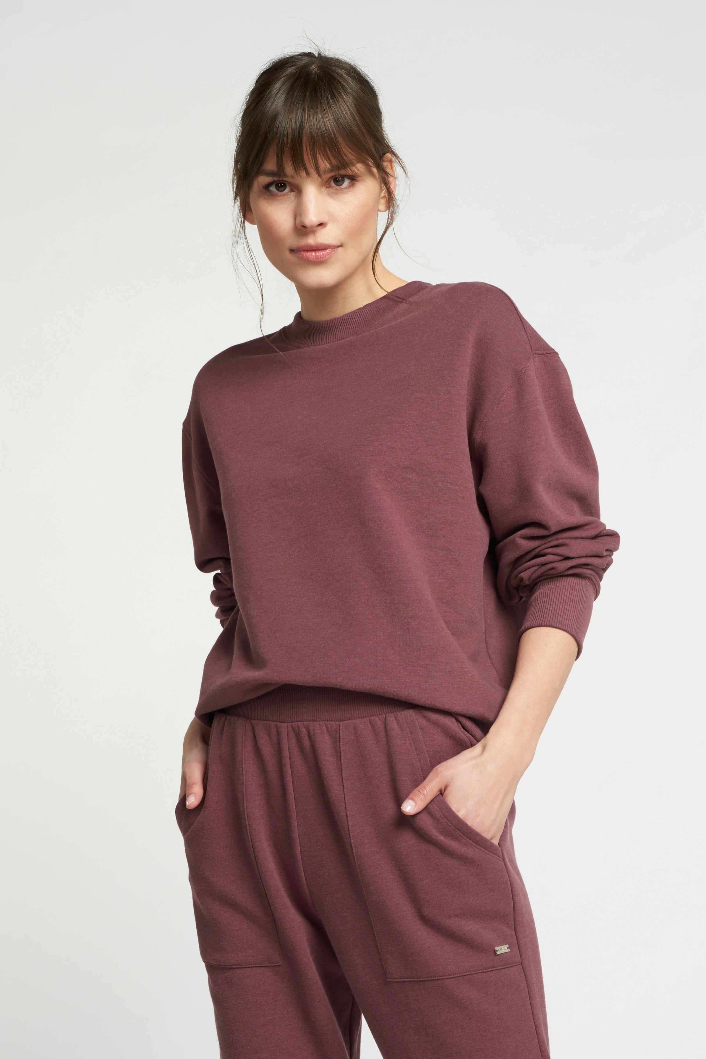 Finn crew-neck sweater - Plum