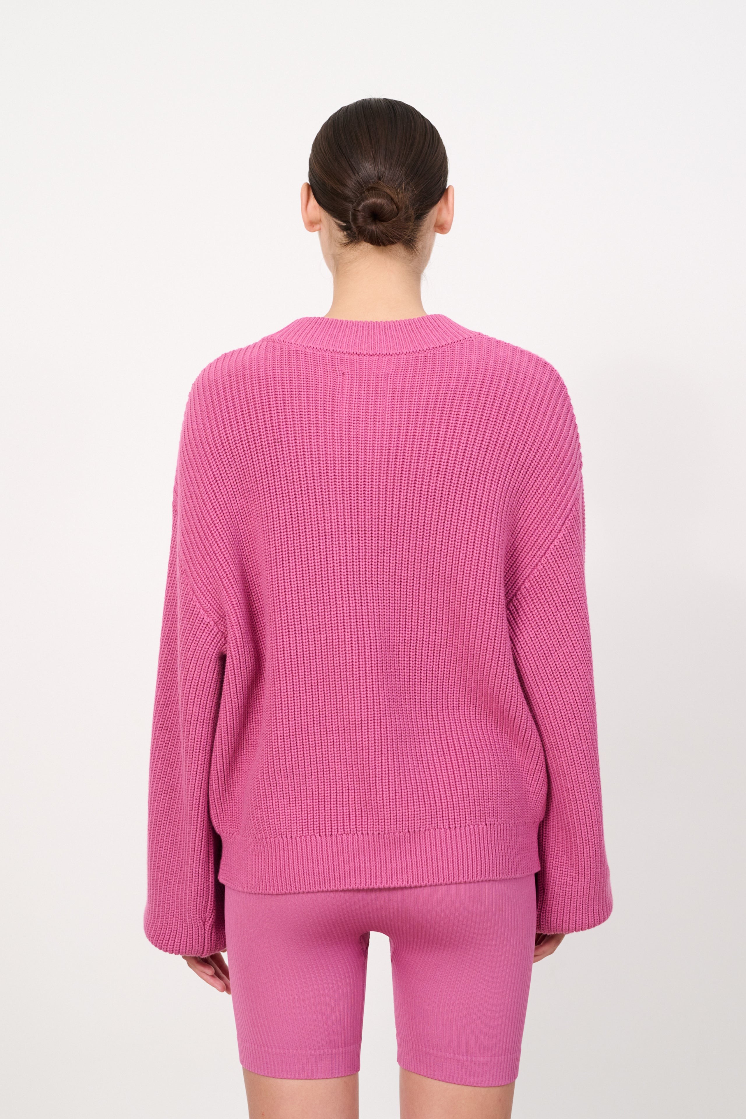 HAZEL cable knit - Red Violet