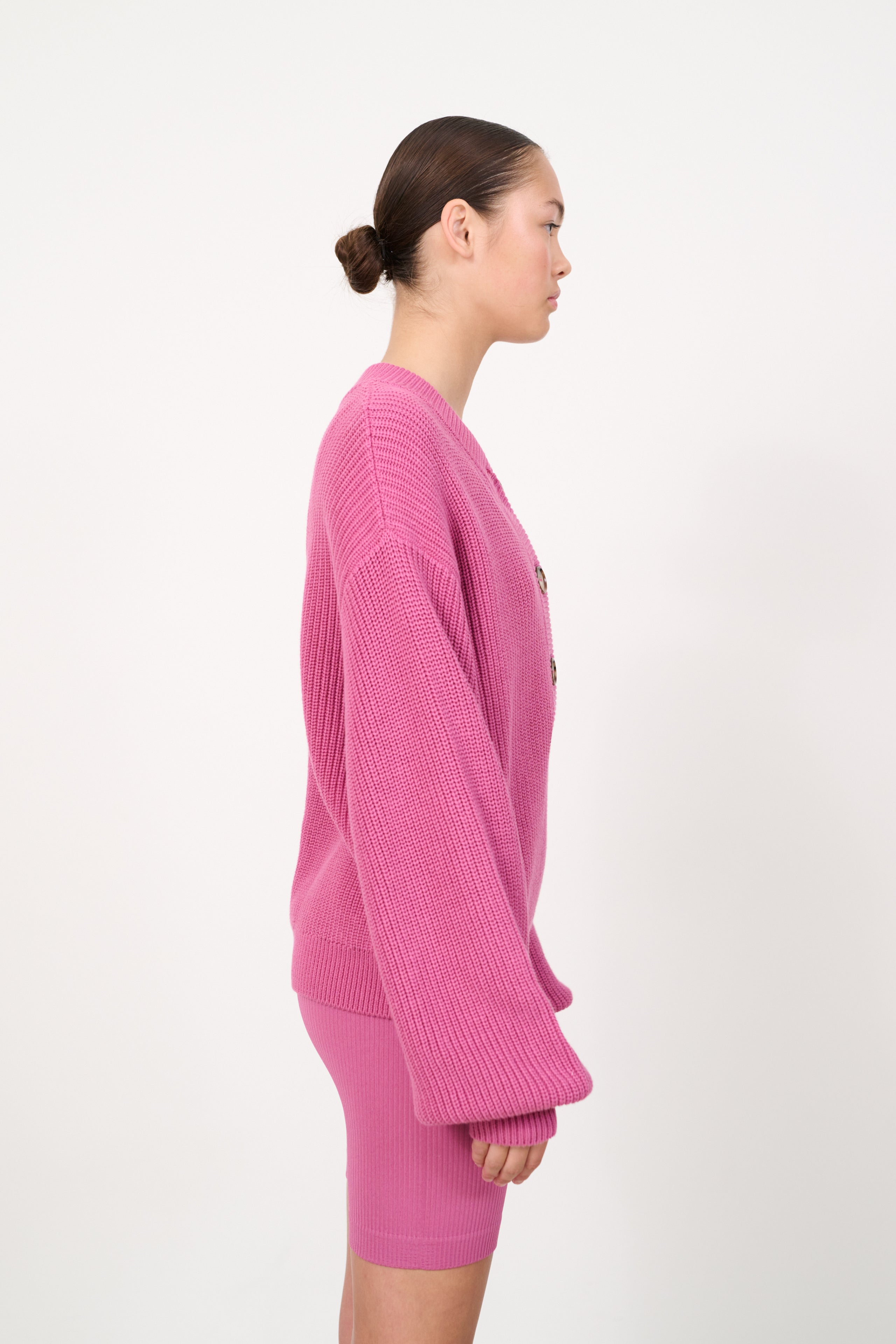 HAZEL cable knit - Red Violet