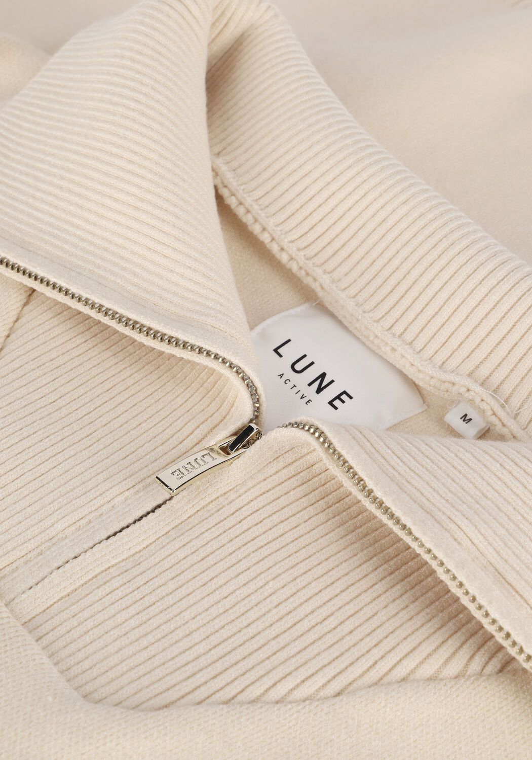 OLLY half-zip knit sweater - Cream White