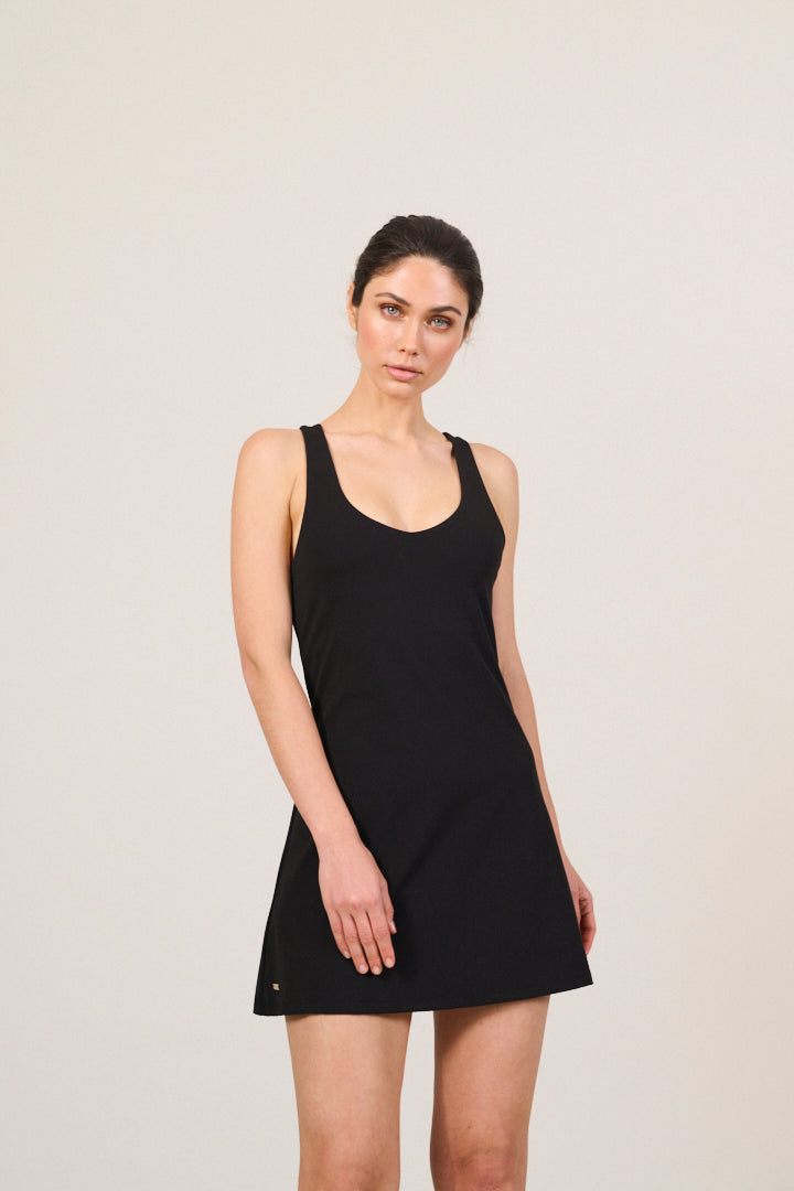 RIVER LIFT tennis dress - Black