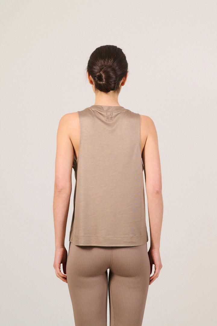 STEVIE wide fit tank top - Fossil