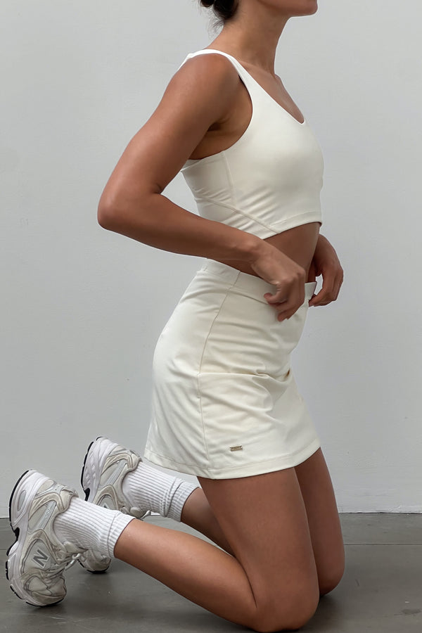 RIVER LIFT tennis skirt - Marshmellow