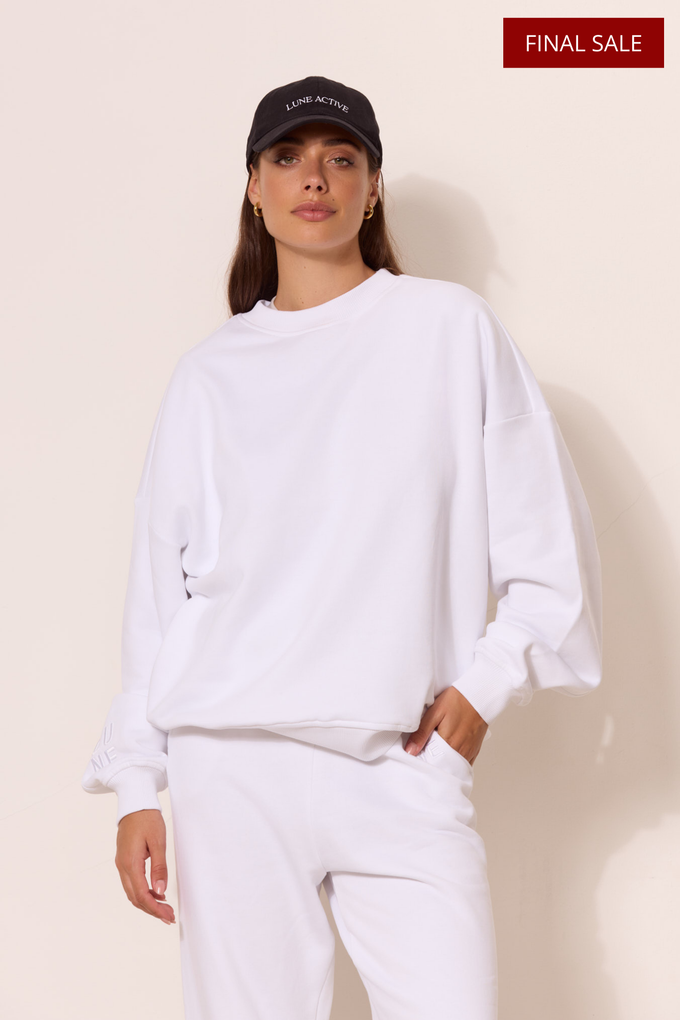 ZANE 100% ORGANIC COTTON oversized crew - Off-White