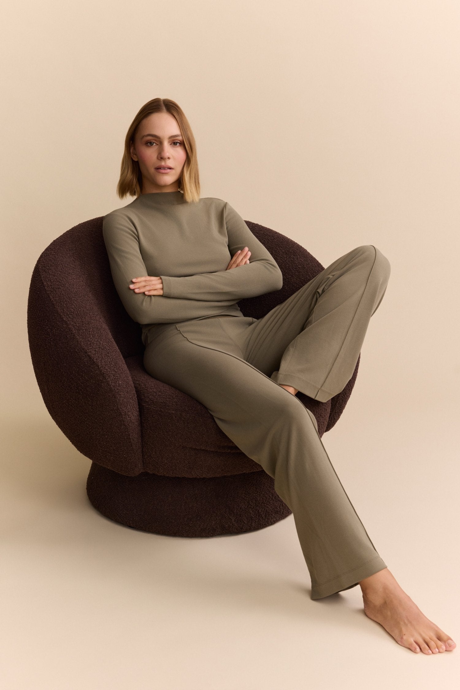 Forest Flared Pants - Khaki