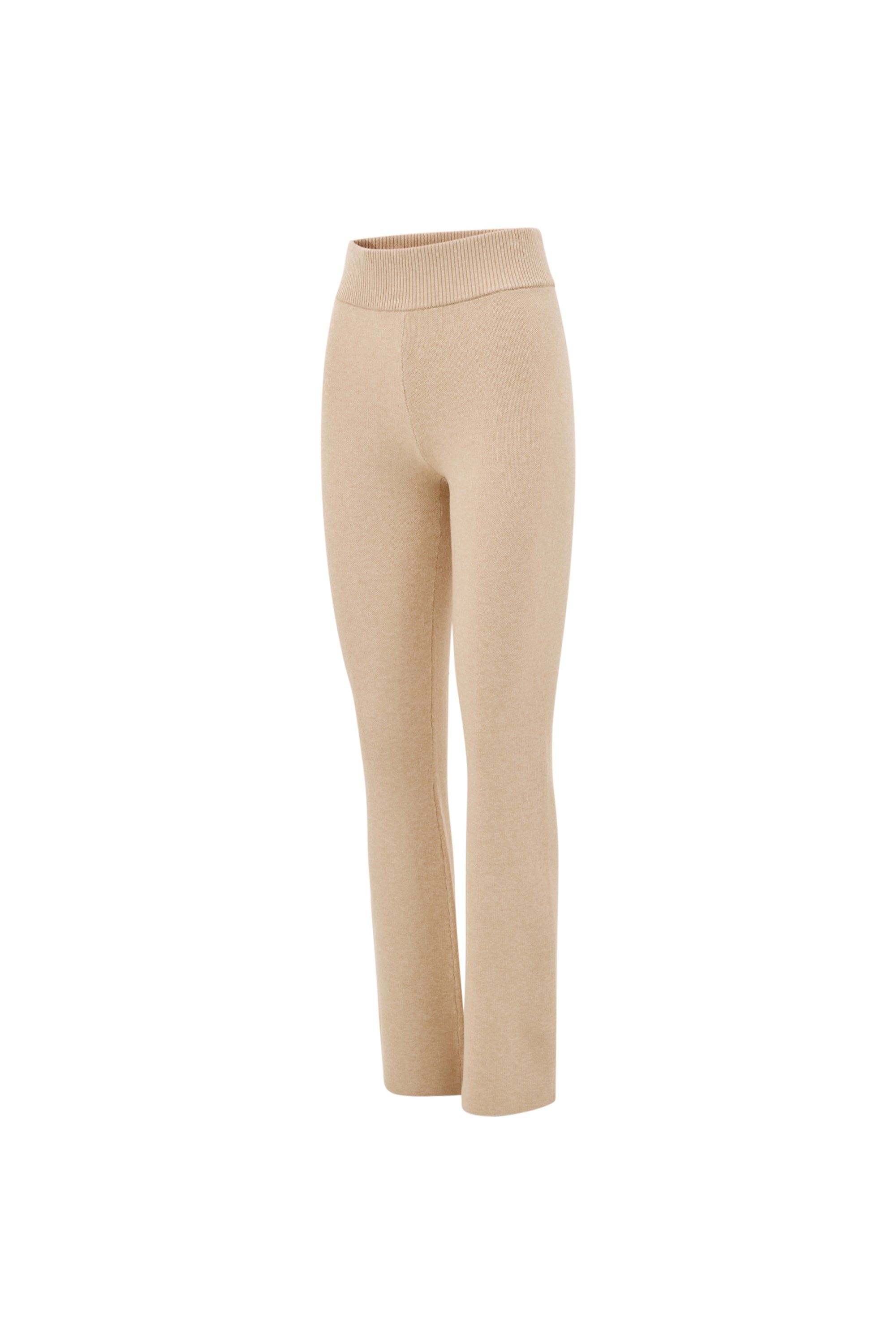 OLLY Flare pants - Beige Melange