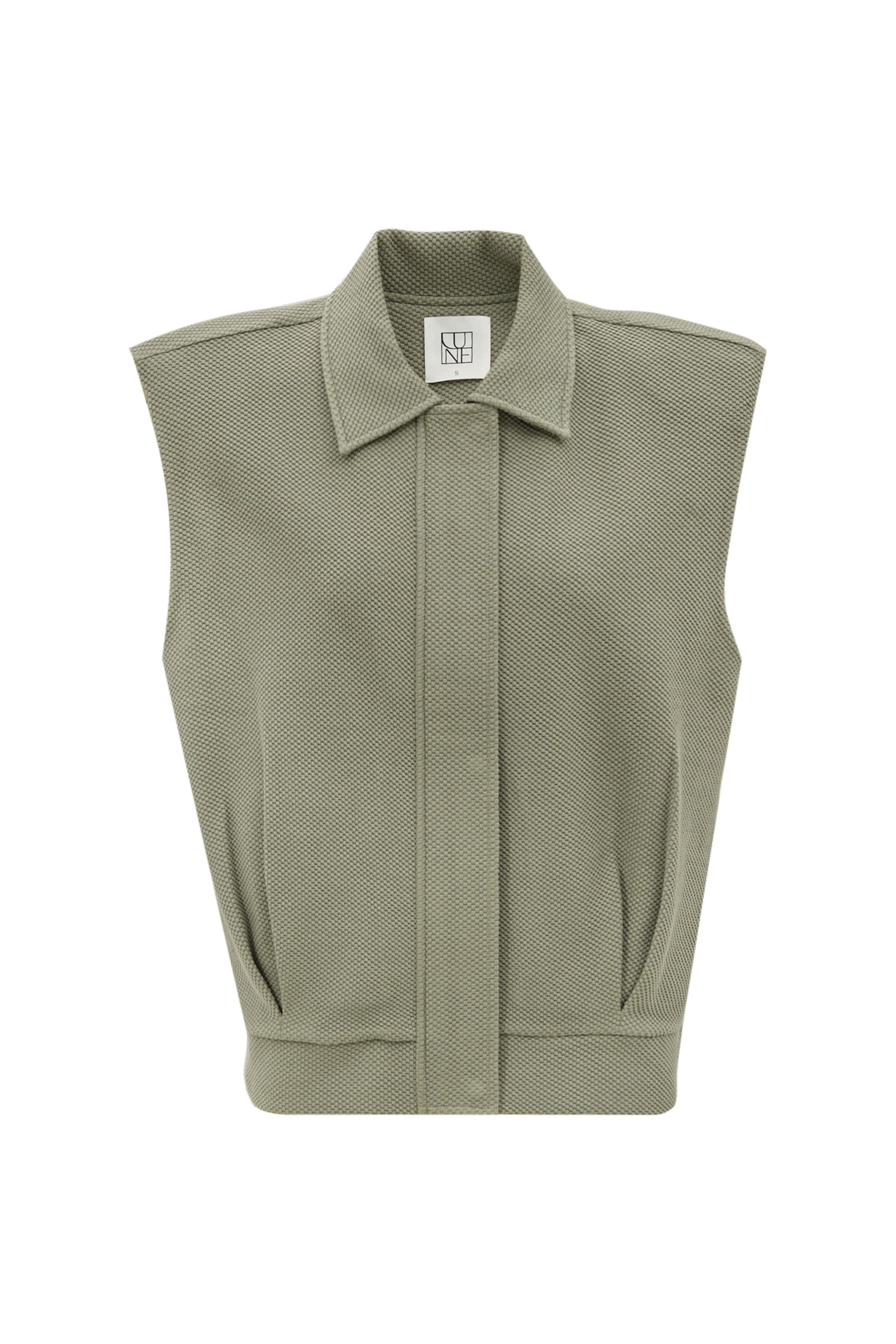 MOON CLASSIC sleeveless jacket - Olive