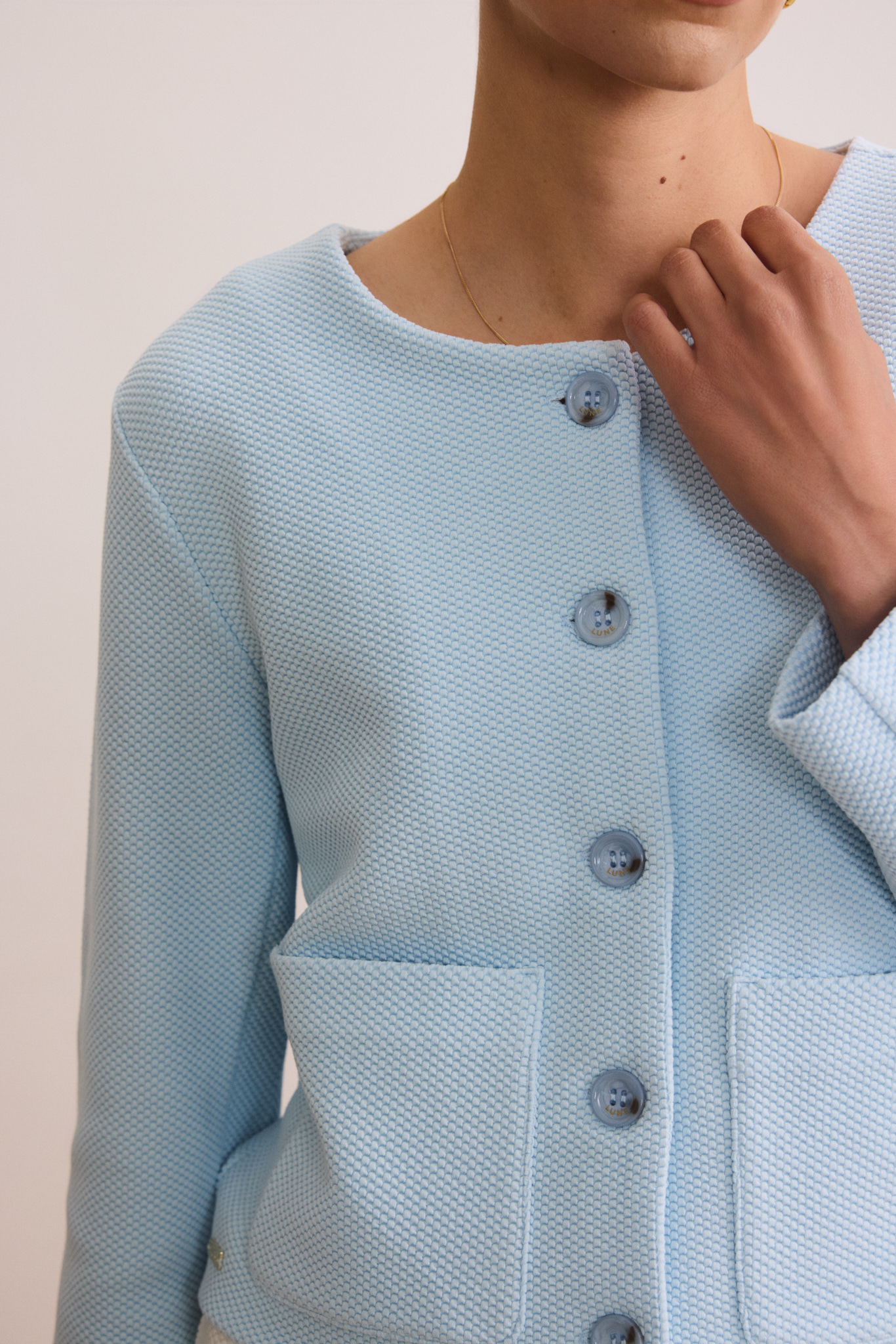 MOON CLASSIC Short jacket - Ice Blue