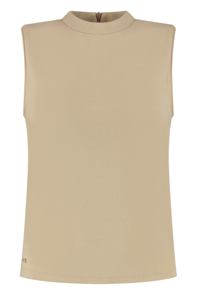 Forest Sleeveless Top - Champagne