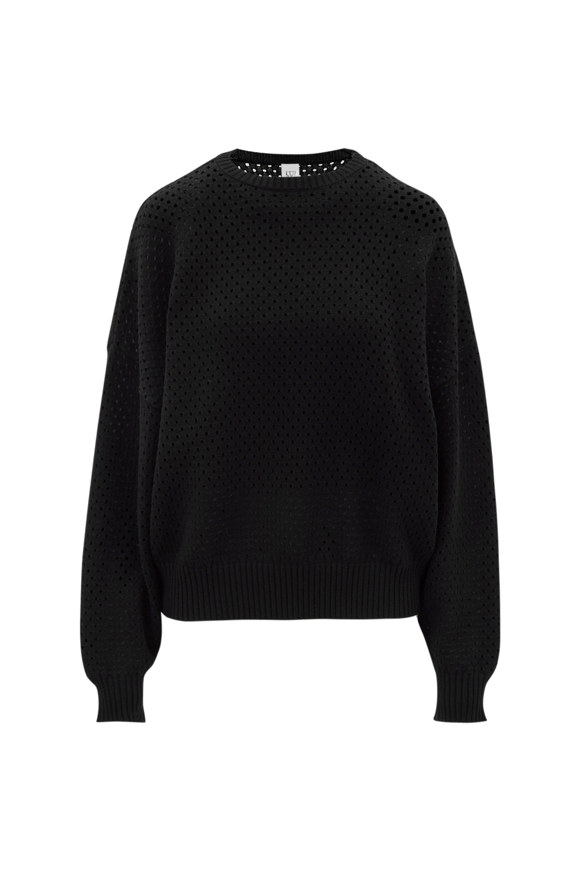 OLLY crochet sweater - Black