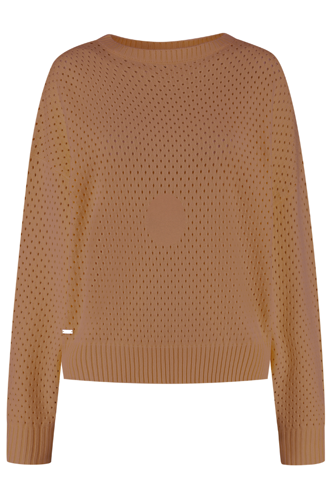 Olly Crochet Sweater - Light Toffee