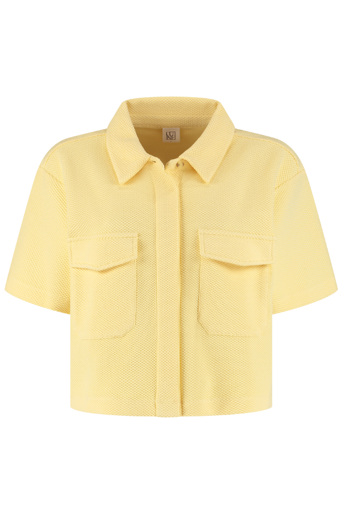 Moon Short Sleeve Blouse - Vanilla