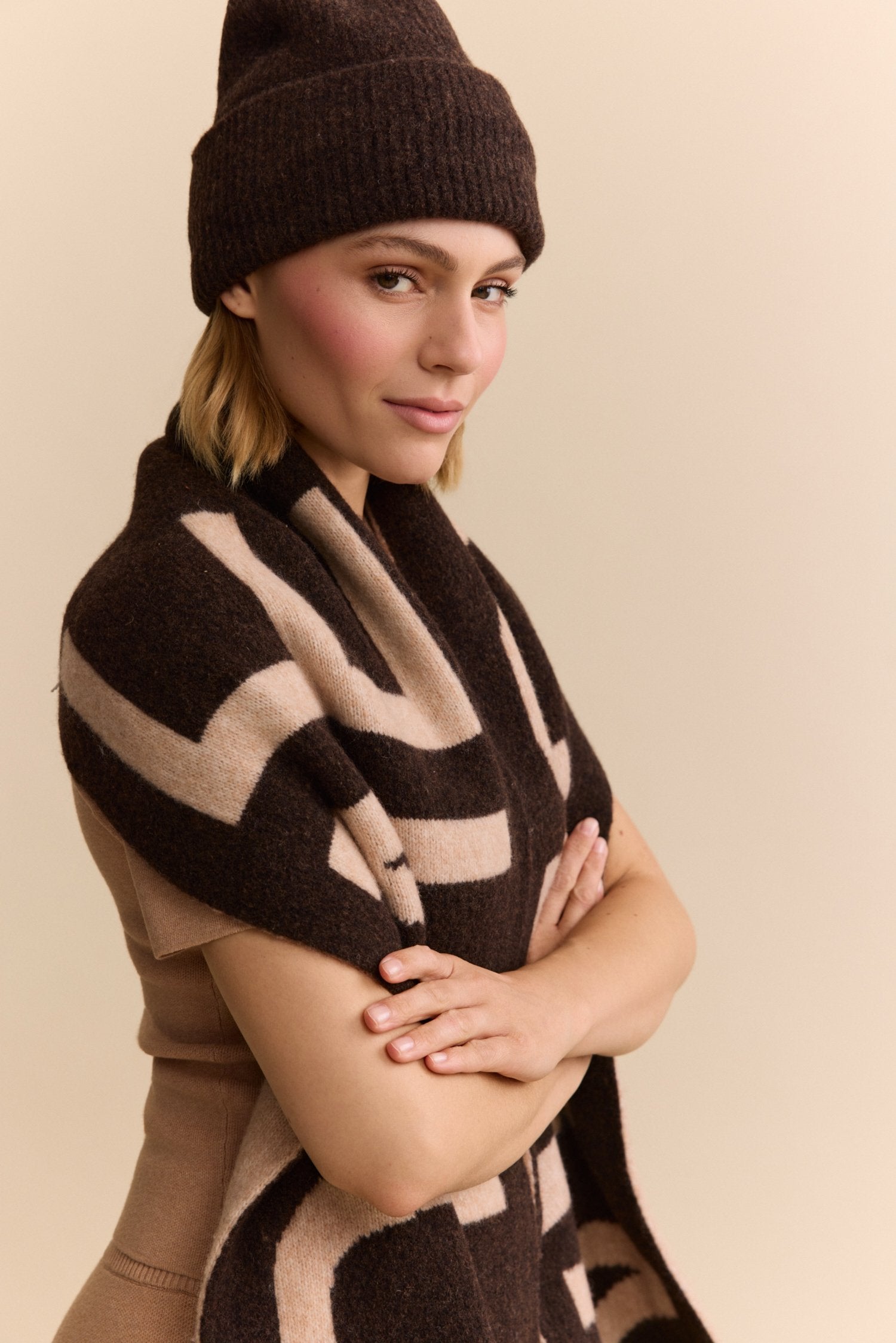 Levy Wool Scarf - Camel