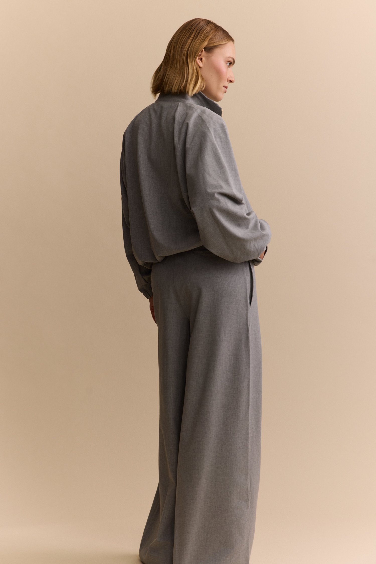Lisa Track Jacket - Grey Melange