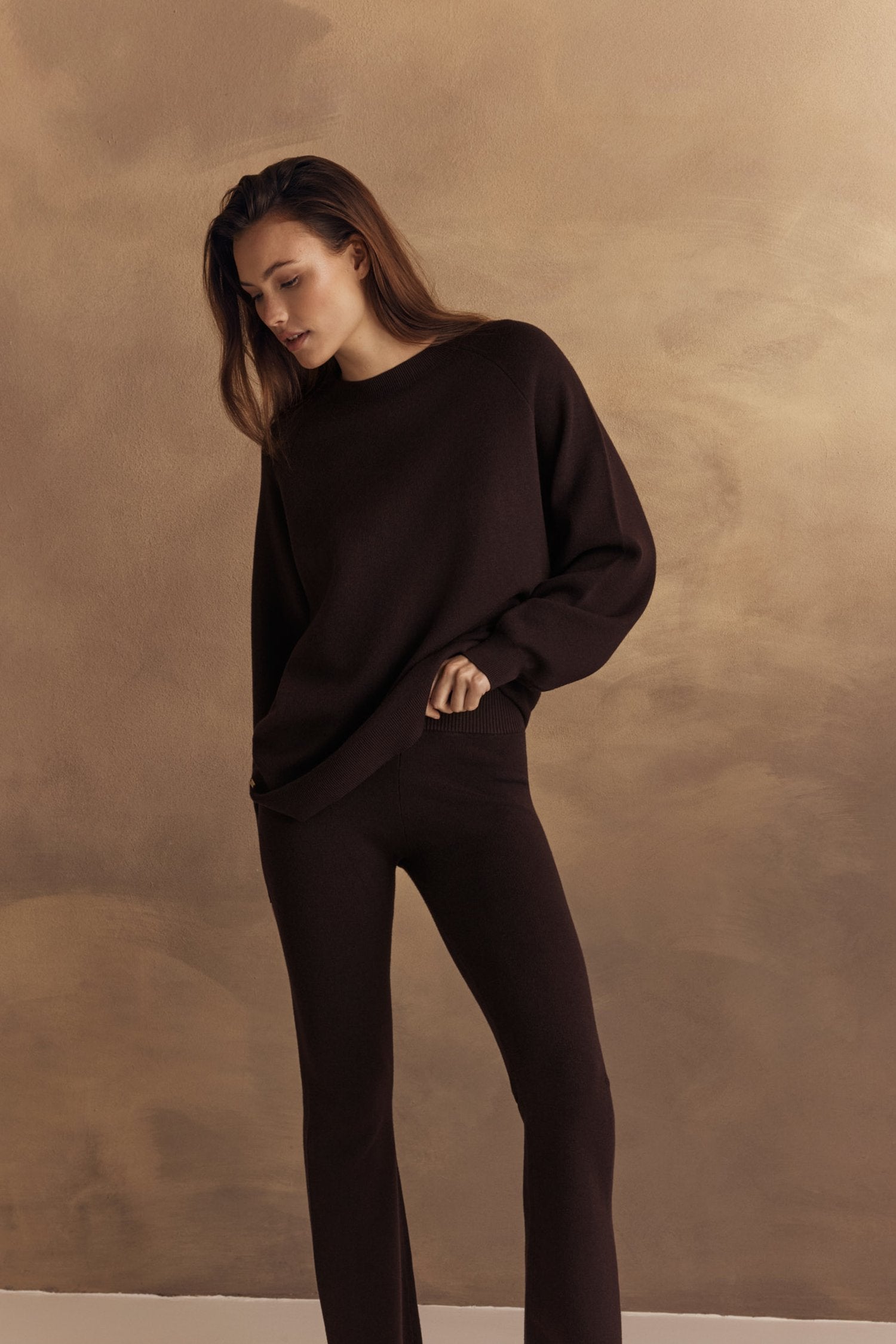 Olly Oversized Sweater -  Dark Espresso