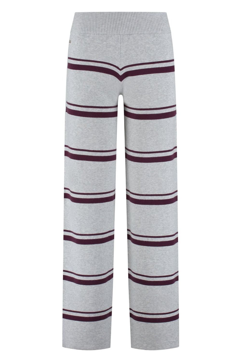 Olly Striped Pants - Grey Melange / Bordeaux