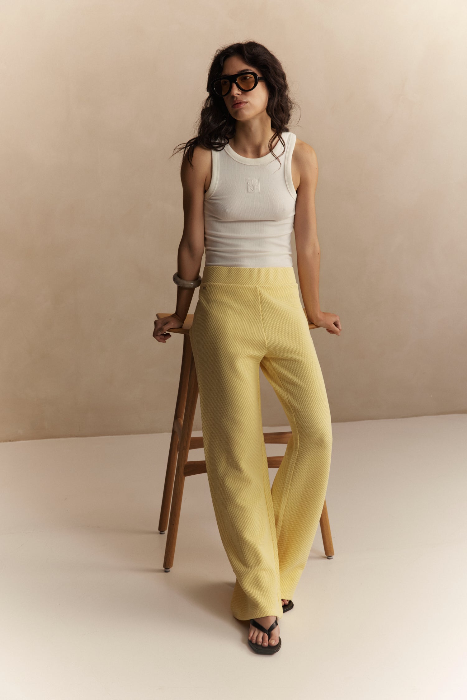 Moon Flared Pants - Vanilla