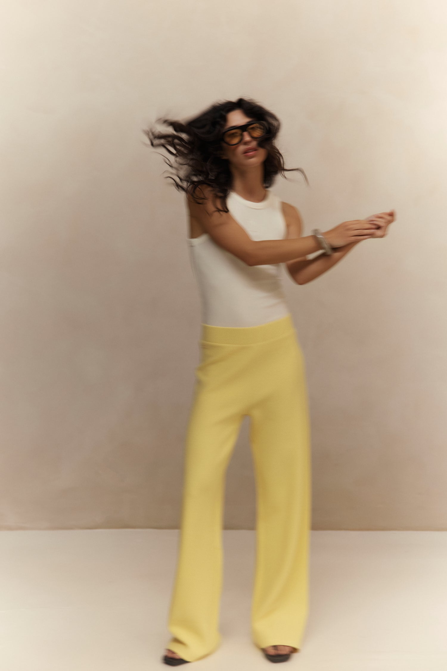 Moon Flared Pants - Vanilla