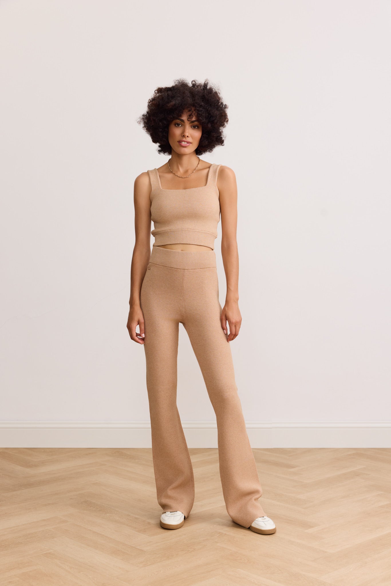 OLLY Flare pants - Camel