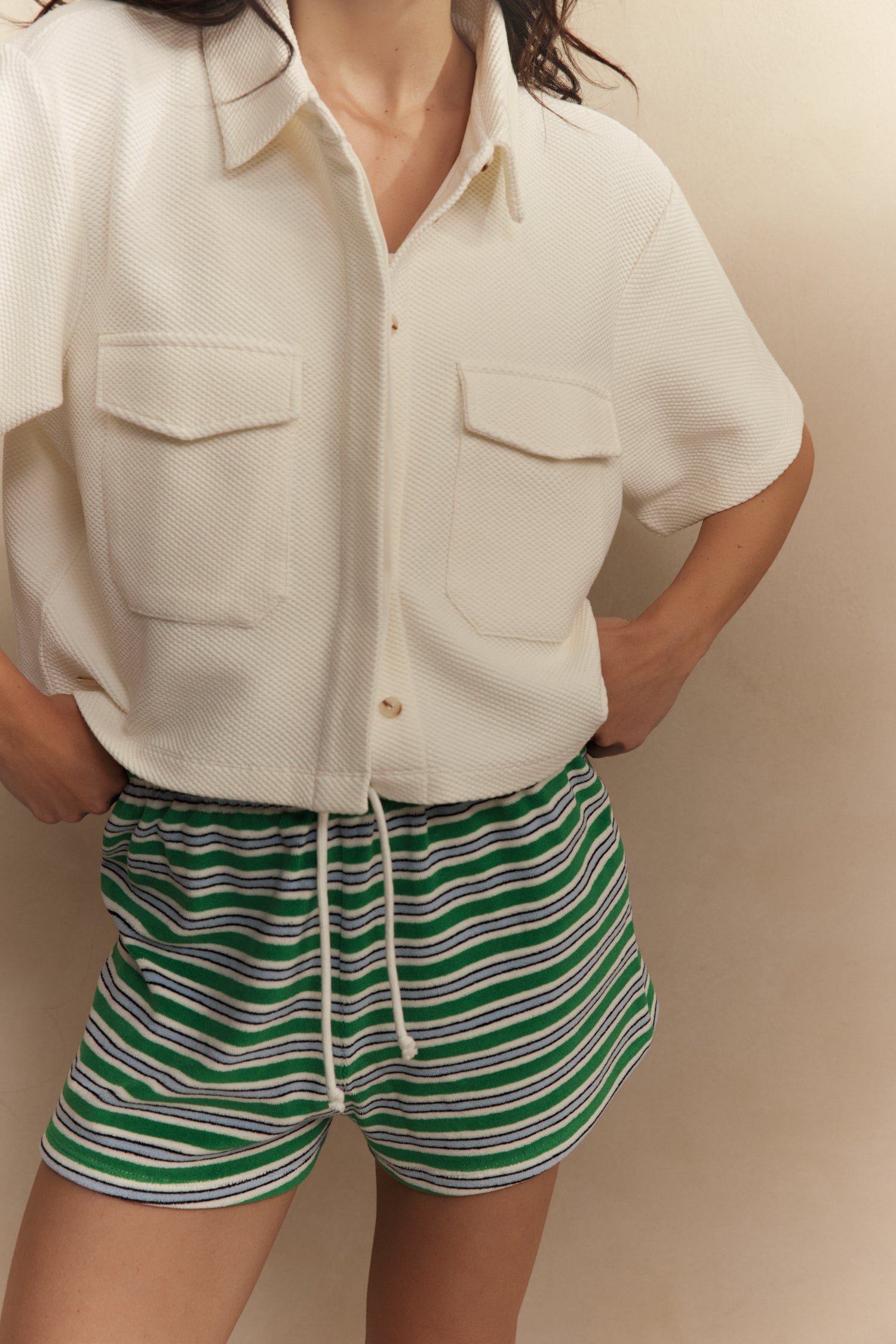 Moon Short Sleeve Blouse - Marshmellow