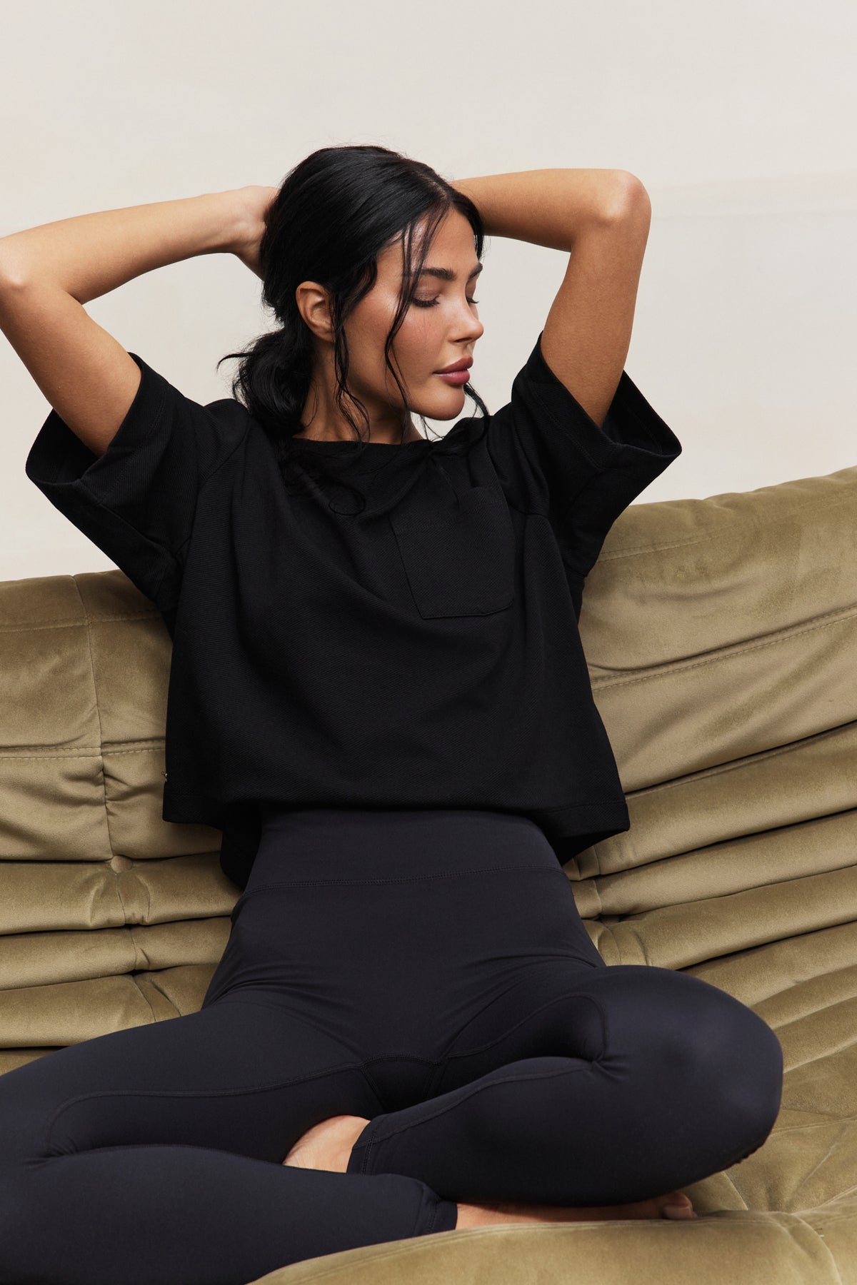 Eva Modal Eva Modal Blend Slim Fit Tee - Black