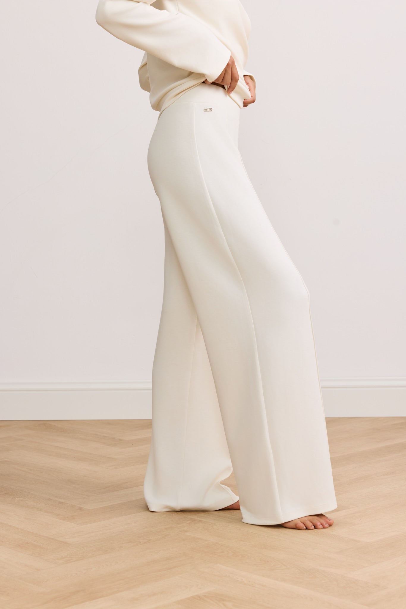 LARA wide leg pants - Marshmellow