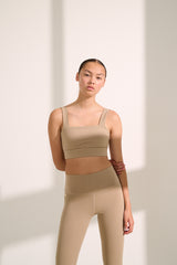 RIVER LIFT square neck bra - Dune