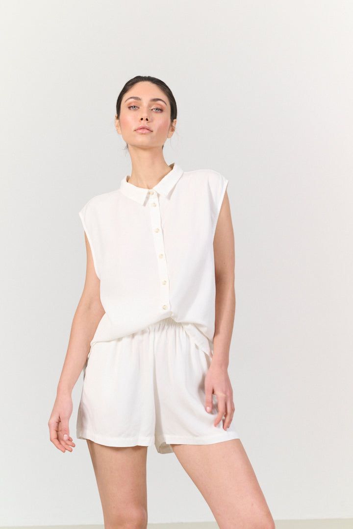 CHLOE sleeveless blouse - Marshmellow