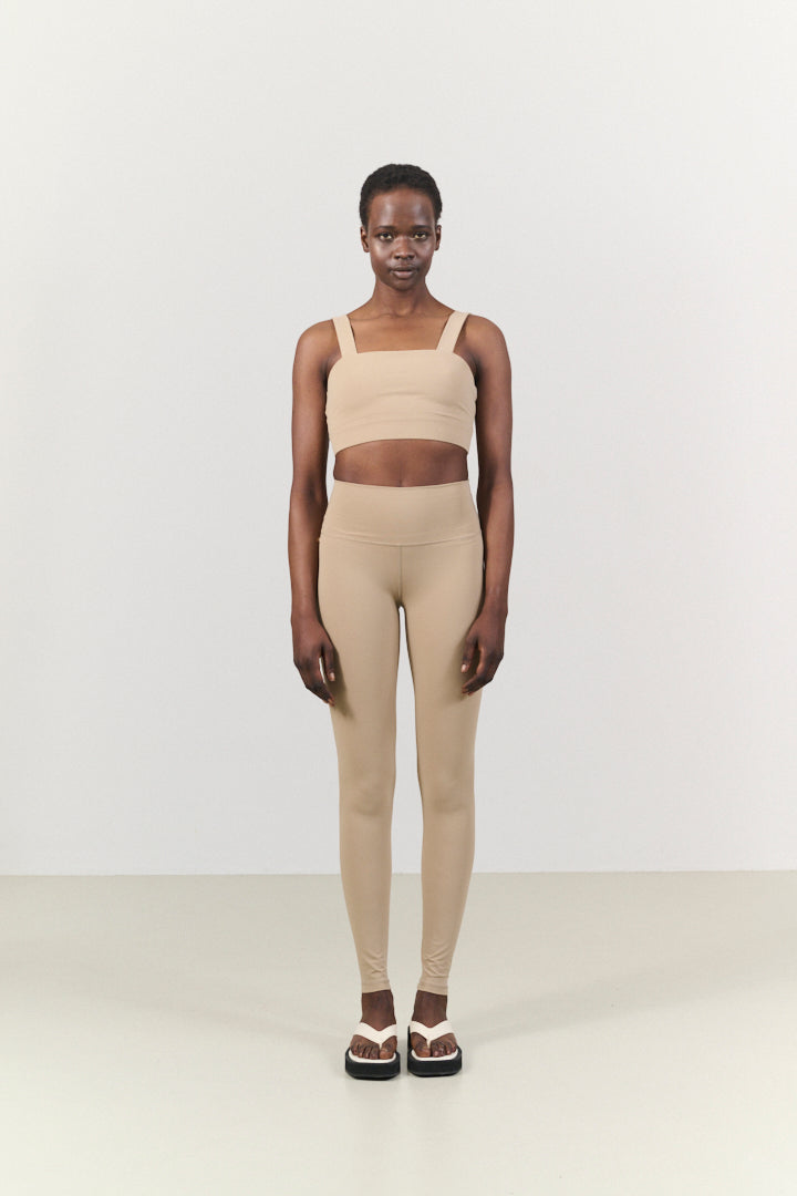 RIVER LIFT square neck bra - Dune