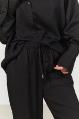 CHLOE straight leg pants - Black